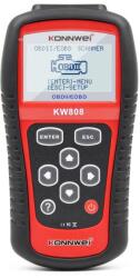 Konnwei Instrument de scanare si diagnosticare auto, KONNWEI KW808, OBD2, Display 2.8 inch, citirea și ștergerea codurilor de eroare a motorului, vizualizarea pregătirii I/M, preluarea informațiilor autovehic