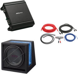  Pachet Subwoofer Alpine Subwoofer DE 30CM (12″), 650W SBE-1244BR + Amplificator MRV-M250, MONO, 550W + Kit cabluri LK-10 de 10mm2, ACV (SBG-1244BR+MRV-M250+LK-10)
