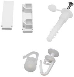 TE-MA Set accesorii pentru sina de perdea 3.5 m (70 inele + 9 dibluri + 9 holsuruburi + 2 capete de capat) - TE-MA ACP3, 5 (ACP3,5)