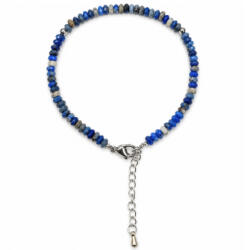  Bratara Lapis Lazuli Disc Fatetat 4-5x2-3 mm Diametru 57 mm cu Argint 925 sau Inox 316L 1 Buc