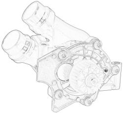 VW Pompa de Apa (senzor Carcasa Termostat) Audi A3 A4 Allroad B8 A4 B8 A5 A6 C7 A8 D4 Q3 Q5 Tt Seat Alhambra Altea Altea (06H121026DN)