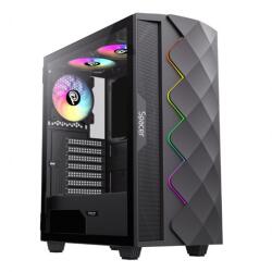 Spacer Quartz black + 3 fan (SPCS-GC-QUARTZ-3F)