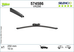 Valeo Lamela Stergator Plat Spate (1buc) Silencio 250mm Vw Golf Viii 07.19- VW GOLF 8 (VAL574586)