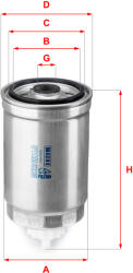 SOFIMA Filtru Combustibil Citroen Jumper I Fiat Croma Ducato Marea Lancia Kappa Peugeot Boxer 2.4d/2.5d/2.8d 05.89-04.02 (S6120NR)