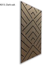 Perfect Acoustic Freja V mintás hangtompító falipanel 120x60x0, 9cm - sötét tölgy - sötét tölgy