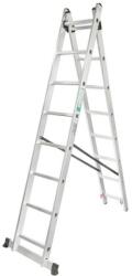 FORCEKRAFT Kétoldalas, kombinált alumínium létra 2x11 fok FS-52854 (52854)