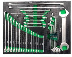 ROCKFORCE Csillag-villáskulcs készlet habbetétes tálcában, 31 darabos FS-51206 (51206)