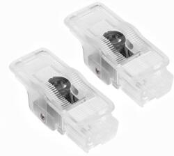 Techstar Set 2 Bucati Emblema Logo LED Portiera dedicata Marca Auto PEUGEOT (SKU0738)