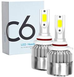 Techstar Set 2 LED-uri Auto Techstar® C6, 9006, 36w, 3800 Lumeni, 6500K, AUTO, 12-24 Volti, COB (SKU2475)