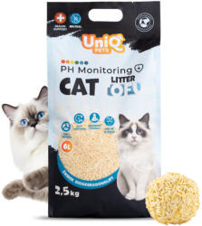  UNIQ PETS Tofu PH Monitoring Macskaalom Biológiailag Lebomló Illatmentes 2, 5kg (UCL0013) - krizsopet