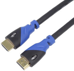 PremiumCord Ultra HDTV z kabel HDMI2.0 2m HDMI A-típus Fekete, Kék HDMI kábel (kphdm2v2)