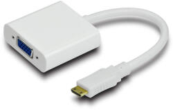 MicroConnect HDMIVGA 15 M VGA (D-Sub) HDMI Type C (Mini) Fekete Video átalakító kábel (HDMIVGA)