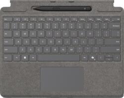 Microsoft Tastatura Microsoft Surface Pro cu Slim Pen (platinat, dispunere DE, pentru Surface Pro (editia a 11-a)/10 for Business/9/8) (8X6-00218)