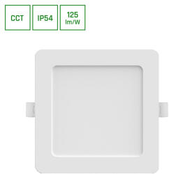 spectrumLED Dure 3 Downlight 12w Cct 230v 110deg Ip54 Ik06 145x145x30 White Square (sli043010cct_pw)