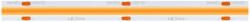 LED Line LED-szalag, COB, 2400 LED, 24 V DC, 18 W/m, IP20, meleg fehér, 5 év garancia, kiszerelés (5 méter) (LL-210974)
