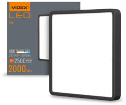 Videx LED Surface Downlight Fixture VIDEX-DOWNLIGHT-LED-DLSS-BLACK-24W-NW (VX-VLE-DLSS-244B)