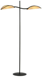 Emibig LOTUS LP2 BLACK/RATTAN Fekete Beltéri Állólámpa E14 IP20 EB-1108-LP2 (EB-1108-LP2)