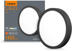 Videx LED Surface Downlight Fixture VIDEX-DOWNLIGHT-LED-DLRS-BLACK-18W-NW VLE-DLRS-184B (VX-VLE-DLRS-184B)