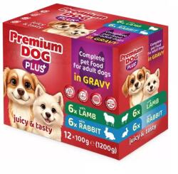 Premium Dog PLUS alutasak bárány-nyúl 12x100gr - grandopet