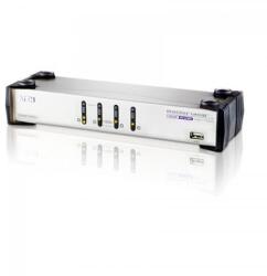 ATEN Switch KVM ATEN CS1744, 4-Port USB Dual View, 2-port USB Hub, Audio (CS1744C-AT)