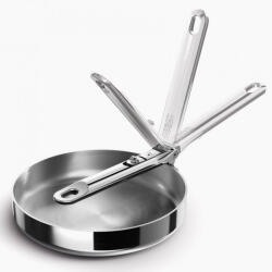 Joseph Joseph Tigaie adâncă Joseph Joseph Space 1000025, 24 cm, mâner rabatabil, oțel inoxidabil, cuptor până la 232 °C, inducție, inox (1000025)