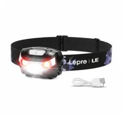 Lepro Fejlámpa 3 LED 300lm 1200mAh fekete 3200008