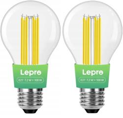 Lepro Filament LED izzó E27 7.2W 1521lm 2700K 2 db 100094-WW-EU-2