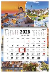 KALENDART 2026 T081 1 tömb Városok mintás speditőrnaptár 27T8100-013 (27T8100-013)