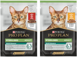 PRO PLAN 24x85g PURINA PRO PLAN Sterilised Adult Maintenance nedves macskatáp vegyesen