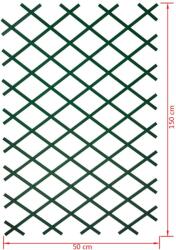 Nature zöld, pvc lugas rács 50 x 150 cm 6040702 (409349)