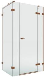 NEW TRENDY Eventa Copper Brushed cabină de duș 150x100 cm dreptunghiular cupru periat/sticlă transparentă EXK-8110 (EXK8110)