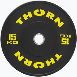 Thorn Fit Súlyok THORN FIT Training Plate 15 kg black/yellow Súlytárcsa