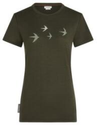 Icebreaker Merino 150 Tech Lite SS Tee Bird Transit Women Tricou cu mânecă scurtă DK LODEN M