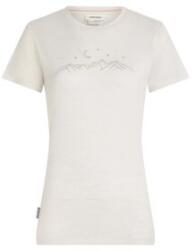 Icebreaker Merino 150 Tech Lite SS Tee Sparkling Stars Women Tricou cu mânecă scurtă ECRU HTHR L