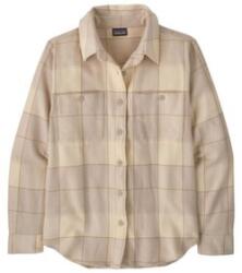 Patagonia FJORD FLANNEL SHIRT Women Cămașă cu mânecă lungă Snow Owl: Rutabaga White M