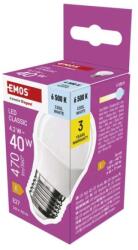 EMOS Bec LED Classic Mini Globe / E27 / 4, 2 W (40 W) / 470 lm / Alb rece