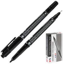 M&G Marker permanent M&G cu două fețe 0, 5 /1, 0 mm - negru