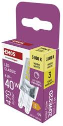 EMOS Bec LED Classic JC / G9 / 4, 2 W (40 W) / 470 lm / alb cald / reglabil intensitate luminosă