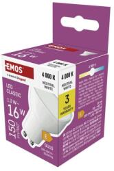 EMOS Bec LED Classic MR16 alb/ GU10 / 1, 3 W (16 W) / 150 lm / Alb neutru