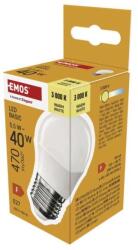 EMOS Bec LED Basic Mini Globe / E27 / 5, 5 W (40 W) / 470 lm / Alb cald