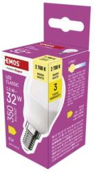 EMOS Bec LED Classic Mini Globe / E14 / 2, 5 W (32 W) / 350 lm / Alb cald