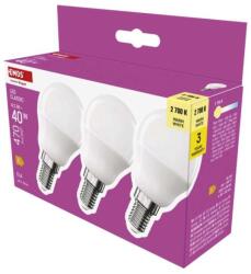 EMOS Bec LED Classic Mini Globe / E14 / 4, 2 W (40 W) / 470 lm / Alb cald