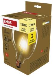 EMOS Bec LED Vintage G125 / E27 / 4, 5 W (40 W) / 420 lm / Alb cald