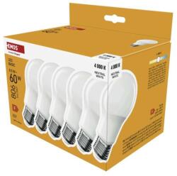 EMOS Bec LED Basic A60 / E27 / 8, 8 W (60 W) / 806 lm / Alb neutru - tonerdepot - 40,67 RON