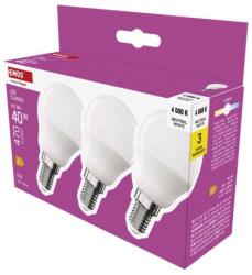 EMOS Bec LED Classic Mini Globe / E14 / 4, 2 W (40 W) / 470 lm / Alb neutru