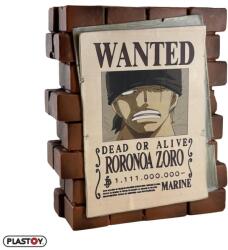 Plastoy One Piece Roronoa Zoro Wanted Persely PVC Figura - 16 cm