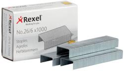 Rexel 6131 Tűzőkapocs 26/6 mm, 1000 db-os csomag, No. 56 irodai kapocs (No.56)