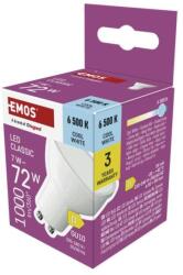 EMOS Bec LED Classic MR16 alb/ GU10 / 7 W (72 W) / 1000 lm / Alb rece