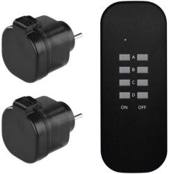 EMOS Prize cu telecomandă IP44, negre