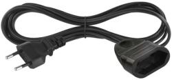 EMOS Cablu flexibil bifilar 1, 5 m / 1 priză / negru / PVC / 0, 75 mm2